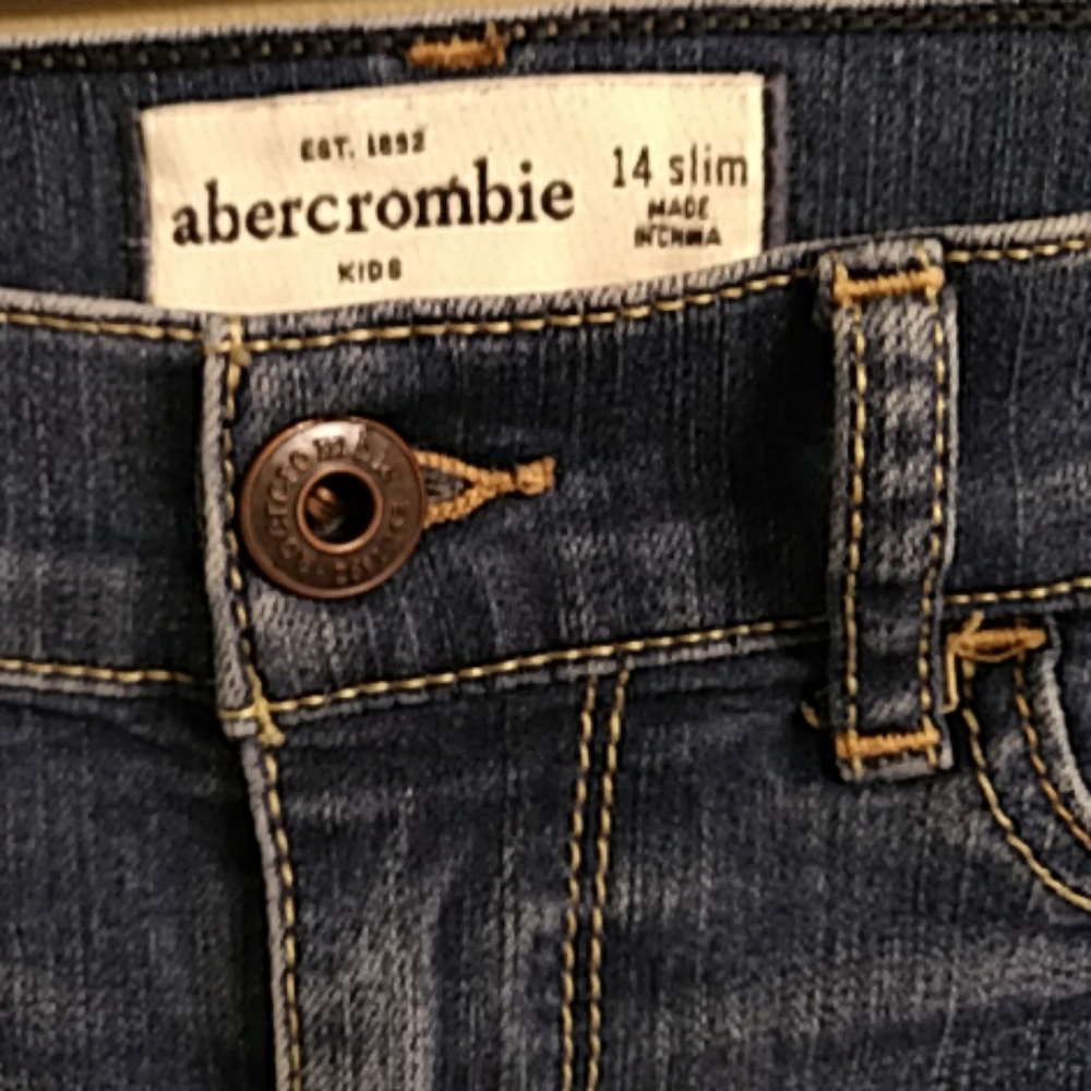 Abercrombie & Fitch Stretch Jeans Girls  14 slim - Picture 2 of 5